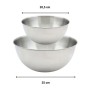 Salad Bowl Fackelmann Vert Stainless steel Plastic 49 X 15 X 30 CM 2 Pieces