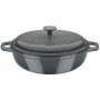 Casserole with lid GSW Grey 36 x 14 x 36 cm Cast Iron Ø 30 cm