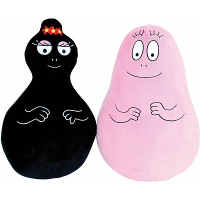 Set of cushions Jemini Barbapapa & Barbamama Black Pink 40 cm Plush 2 Pieces