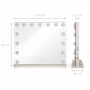 Miroir Grossissant Livoo DOS207 Blanc Miroir