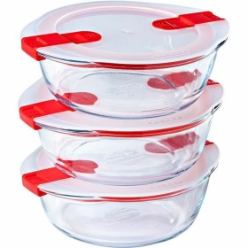 Récipient de Conservation des Aliments Pyrex Cook & Heat 1,1 L Transparent 3 Pièces