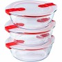 Food Preservation Container Pyrex Cook & Heat 1,1 L Transparent 3 Pieces