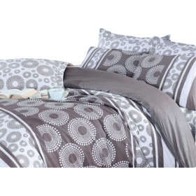 Duvet cover set Brown Super king 3 Pieces