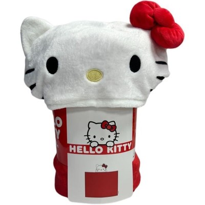 Couverture Hello Kitty Rouge animaux