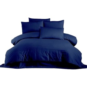 Parure de couette Bleu Lit king size 3 Pièces