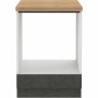 Meuble pour four Gris 60 x 51,6 x 85 cm