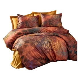 Duvet cover set Red Super king 3 Pieces