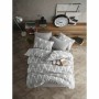 Parure de couette Gris Lit king size 3 Pièces