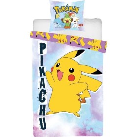 Parure de couette Pokémon Multicouleur Lit 2 persones 2 Pièces