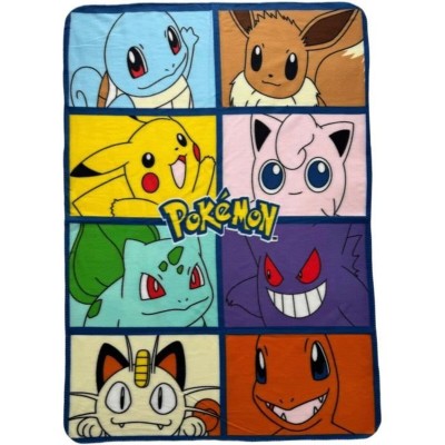 Blanket Pokémon 12 x 10 x 24 cm Multicolour animals