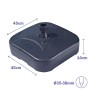 Marbueno Base de Parasol en Plastique 20L Jardin, Piscine et Terrasse 10304