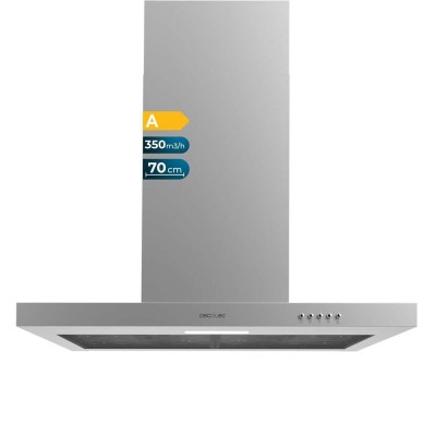 Cecotec Hotte Conventionnelle Bolero Flux TM 703500 Inox 70 cm, 350 m³/h, LED, A