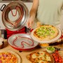 Cecotec Electric Pizza Maker Mamma Mía Window 1200W stone steel red timer