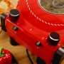 Pizzera électrique Cecotec Mamma Mía Window 1200W pierre acier rouge minuteur