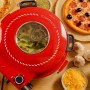 Cecotec Electric Pizza Maker Mamma Mía Window 1200W stone steel red timer