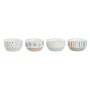 Set of bowls DKD Home Decor Stoneware 460 ml 12 x 12 x 6,5 cm (4 Units)
