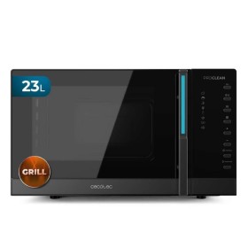 Cecotec Microwave with Grill 23L 800W Black Proclean 6120 Digital Timer 8 Programs