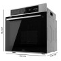 Cecotec Built-in Pyrolytic Oven Bolero Hexa P516000 Line A 73L 3200W Class A Black