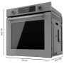 Cecotec Multifunction Oven Bolero Hexa M226000 72L 2800W Steam Grill A Class Grey Built-in