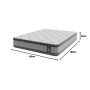 Matelas à ressorts ensachés Cecotec Flow 8900 Hybrid 150 x 190 cm