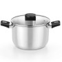 Casserole with lid Monix M240230 Black Ø 30 cm (Refurbished A)