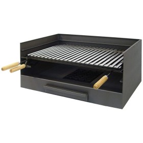 Drawer with stainless steel grill Imex el Zorro Iron Grill Charcoal Tablecloth (Refurbished D)