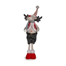Christmas Reindeer Krist+ FG09-PX21383A Red Grey 13 x 65 x 18 cm