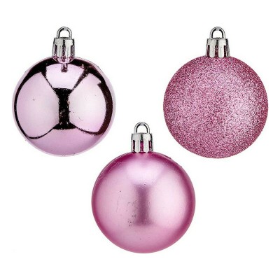 Boule de Noël Krist+ Rose Plastique Ø 5 cm