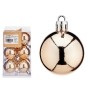 Lot de boules de Noël Krist+ 00480-6 Bronze PVC Ø 4 cm (12 Unités)