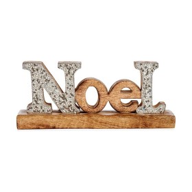 Decorative Figure Krist+ Noel Silver Glitter 6,5 x 10 x 25 cm