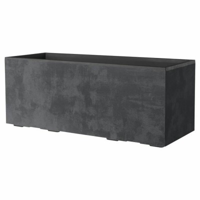 Pot Deroma Anthracite 99 cm Plastique Rectangulaire Moderne
