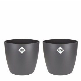Set of pots Elho Grey Plastic Circular 2 Pieces