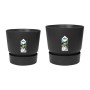 Set de pots Elho Noir Plastique Rond 2 Pièces