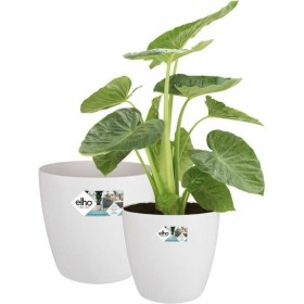 Set of pots Elho White Plastic Circular 2 Pieces