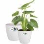 Set de pots Elho Blanc Plastique Rond 2 Pièces