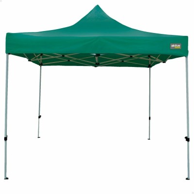 Gazebo Aktive 300 x 300 x 220 cm Green Foldable Adjustable height