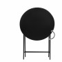 Folding Table Aktive Circular Black Steel 60 x 70 cm