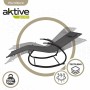 Sun-lounger Aktive Black Steel textilene 172 x 53 x 75 cm