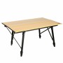 Table Piable Aktive 90 x 70 x 57 cm De Camping Noir Marron Aluminium