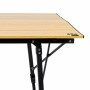 Table Piable Aktive 90 x 70 x 57 cm De Camping Noir Marron Aluminium