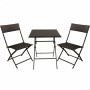 Table set with 2 chairs Aktive Squared 60 x 72 cm