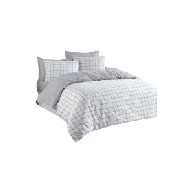 Duvet cover set Grey Super king 3 Pieces