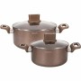 Casserole with lid Arthur Martin Pink 4,5 L 4 Pieces