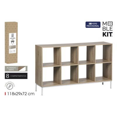 Étagère MobleKit Blanc Marron Bois (Reconditionné A)