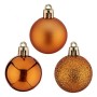Boules de Noël Krist+ Orange Plastique Ø 4 cm 12 Unités