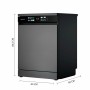 Dishwasher Cecotec Bolero Aguazero 6210 Dark grey