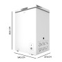 Cecotec Chest Freezer Bolero CoolMarket 99L White Class E 41dB
