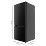 Cecotec combined fridge black 117 L E Bolero CoolMarket Combi 117 DF