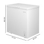 Freezer Cecotec Bolero CoolMarket Chest 198M 198 L White D