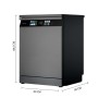Dishwasher Cecotec Aguazero 6700 Dark B Black